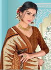 ALVEERA KHUSHBOO Designer Fancy Casual Wear Digital Print Tussar Satin Saree Collection